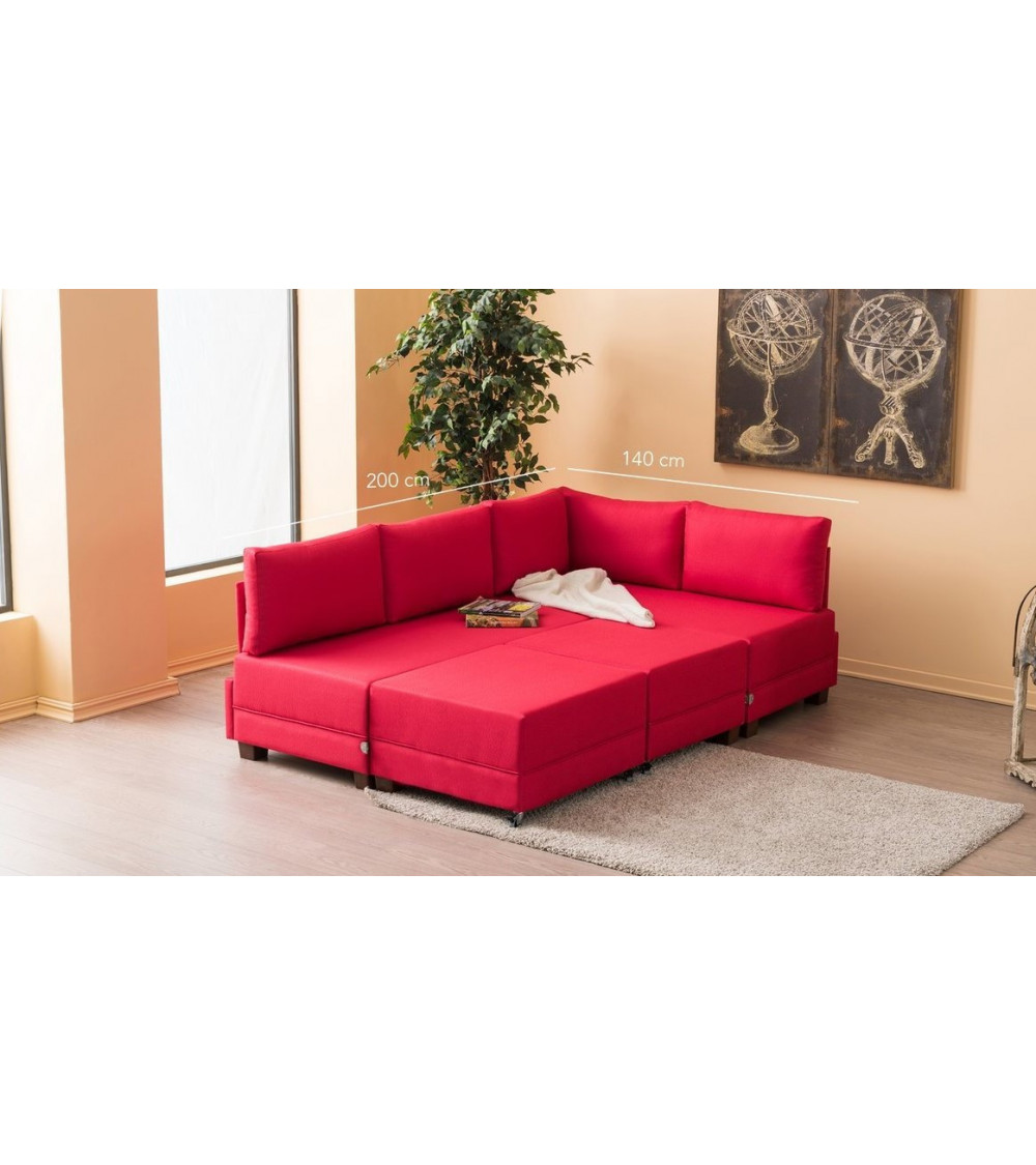 Canapé d'angle reversible convertible Fly 280 x 210 CM