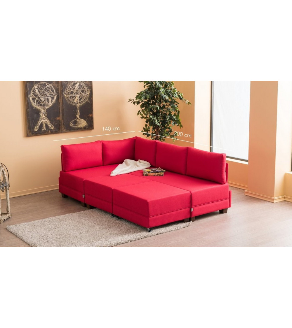 Canapé d'angle reversible convertible Fly 280 x 210 CM