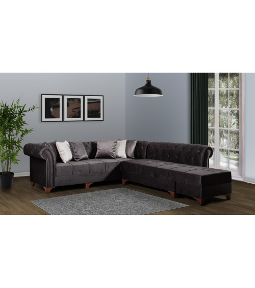 Canapé d'angle reversible convertible Chester Asya 230 x 270 CM