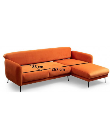 Canapé d'angle reversible Simena 270 x 170 CM