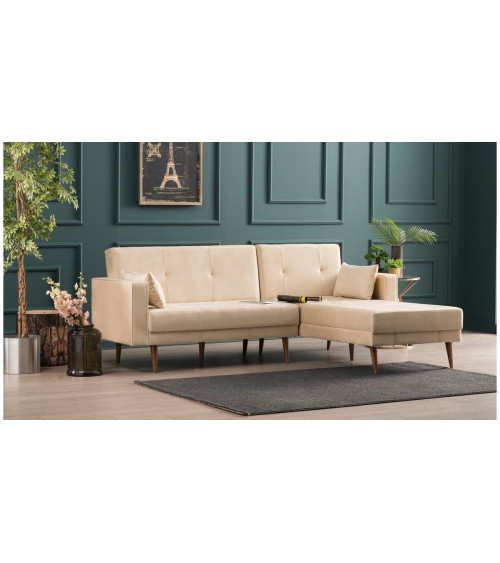 Canapé d'angle reversible convertible Dublin 210 x 180 CM