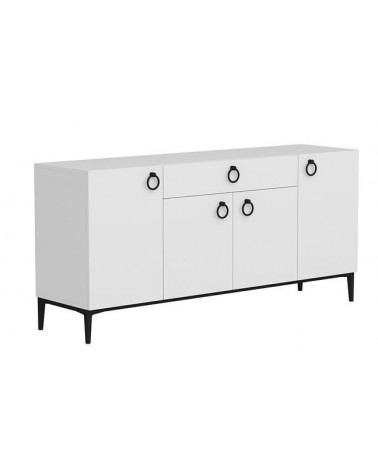 Buffet MOON blanc 4 portes 1 tiroir