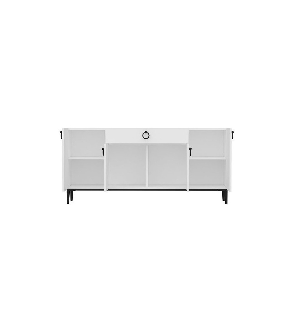 Buffet MOON blanc 4 portes 1 tiroir