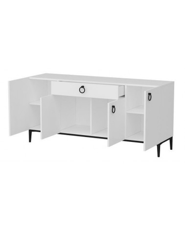 Buffet MOON blanc 4 portes 1 tiroir