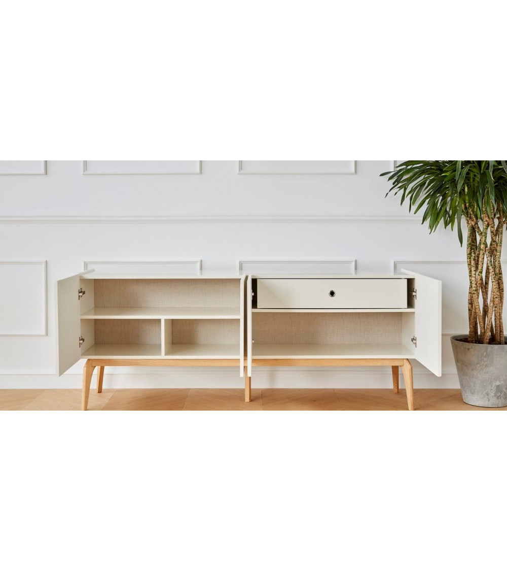Roble de MIREL TV mueble 2 puertas 1 cajón Roble de MIREL TV mueble 2 puertas 1 cajón