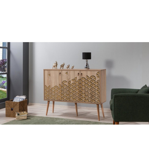 Mobili in rovere TV MIREL 2 ante e 1 cassetto