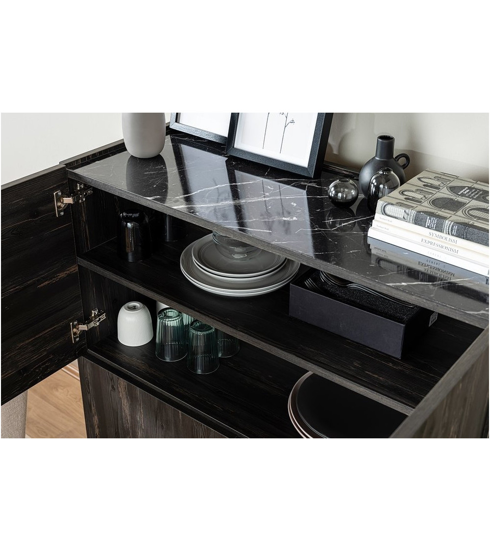 Roble de MIREL TV mueble 2 puertas 1 cajón Roble de MIREL TV mueble 2 puertas 1 cajón