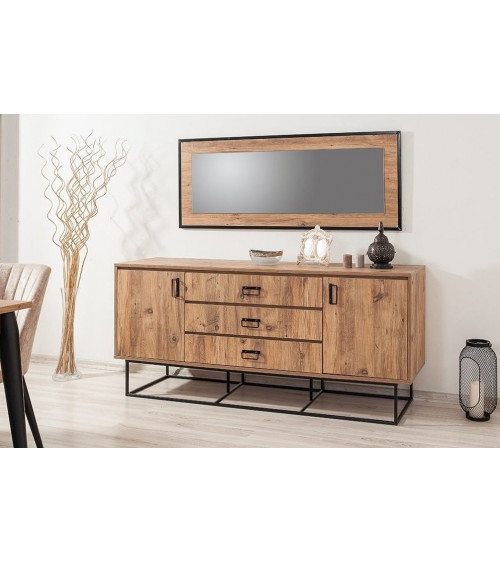 Roble de MIREL TV mueble 2 puertas 1 cajón