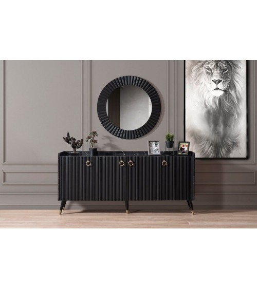 Buffet ORENDA NOIR 4 portes