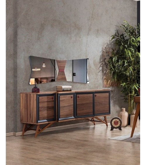 Mobili in rovere TV MIREL 2 ante e 1 cassetto