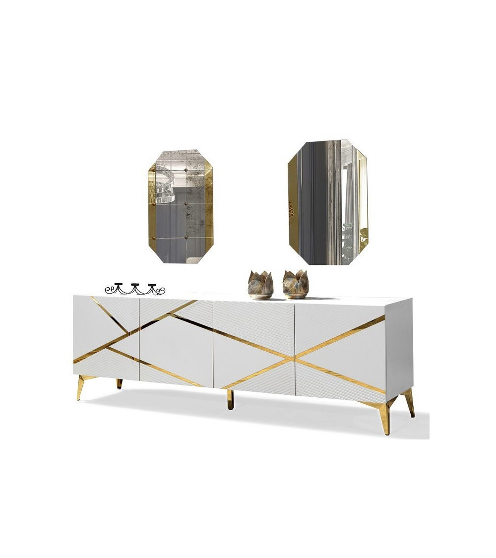 Roble de MIREL TV mueble 2 puertas 1 cajón Roble de MIREL TV mueble 2 puertas 1 cajón