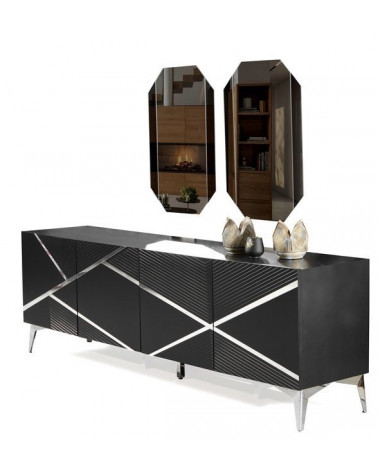 Buffet DIAMOND NOIR 4 portes