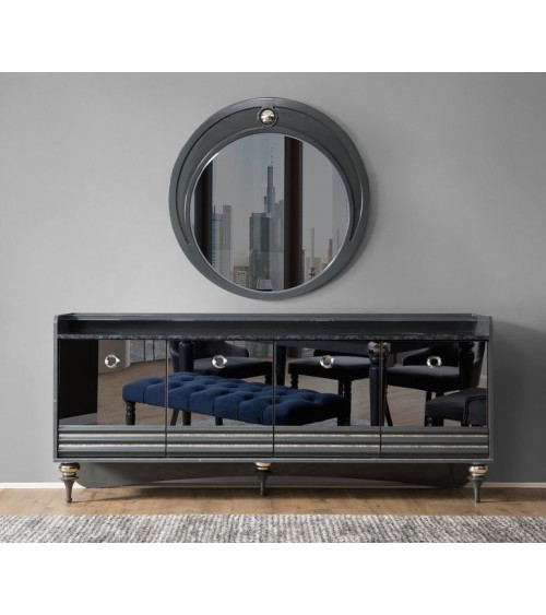 Roble de MIREL TV mueble 2 puertas 1 cajón
