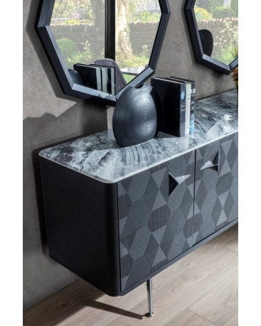 Roble de MIREL TV mueble 2 puertas 1 cajón
