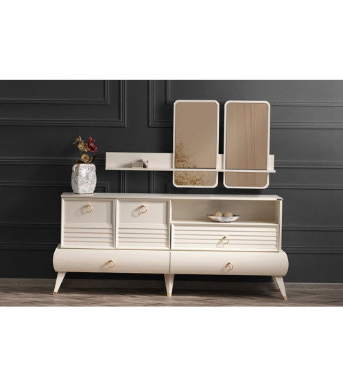 Roble de MIREL TV mueble 2 puertas 1 cajón