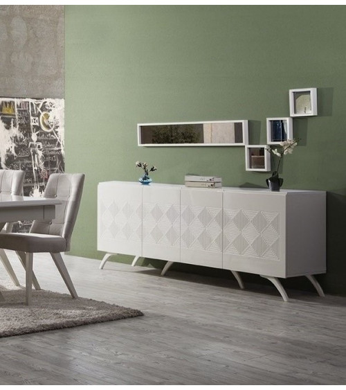 Mobili in rovere TV MIREL 2 ante e 1 cassetto