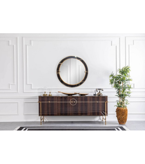 Buffet RAMSEY 4 portes + miroir