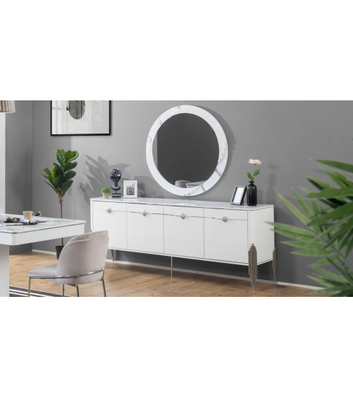 Buffet PARS 4 portes + miroir