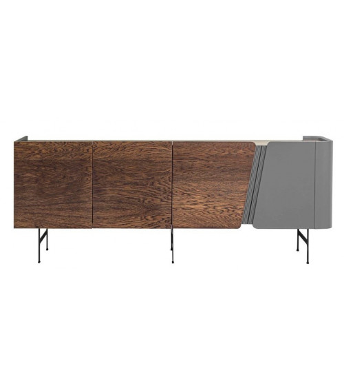 Roble de MIREL TV mueble 2 puertas 1 cajón