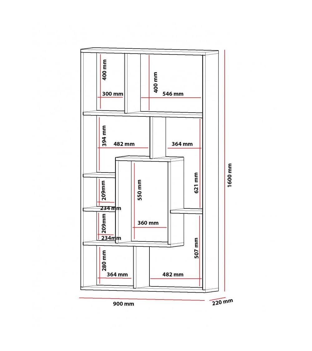 Bibliothèque Lily blanc Bibliothèque Lily blanc