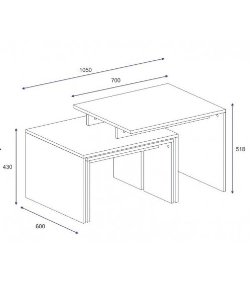 Table basse DILARA