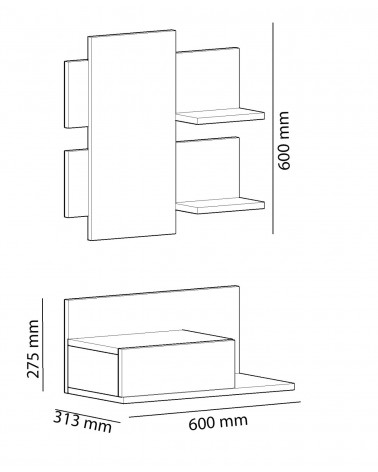 Estante de pared LIZI