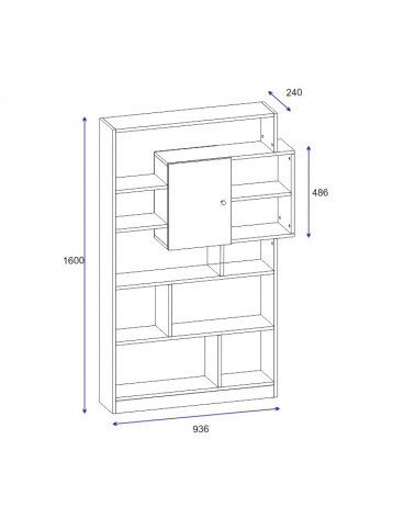 Estante de pared LIZI