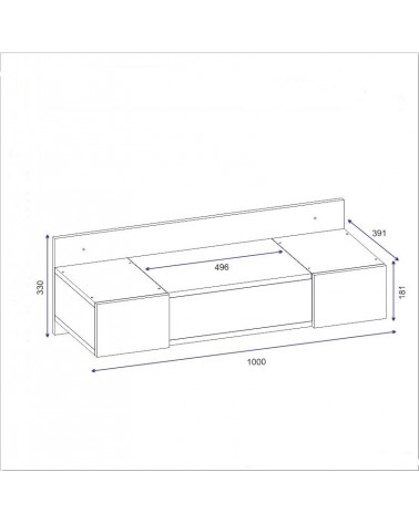 Lot de 2 chevets DESMOLINIA béton