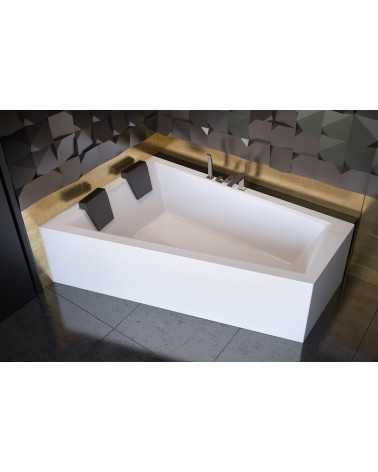 Baignoire d'angle Gauche ULTIMA DUO II en 170 ou 180 cm 