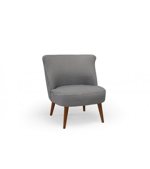 Fauteuil crapaud carreaux vichy