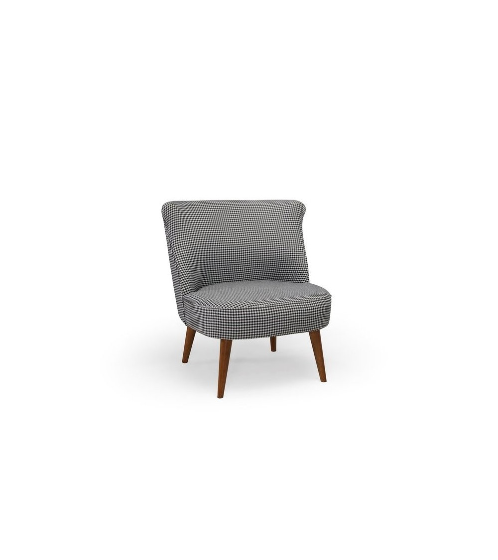 Fauteuil crapaud carreaux vichy