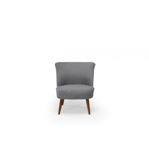 Fauteuil crapaud carreaux vichy