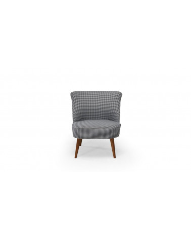 Fauteuil crapaud carreaux vichy