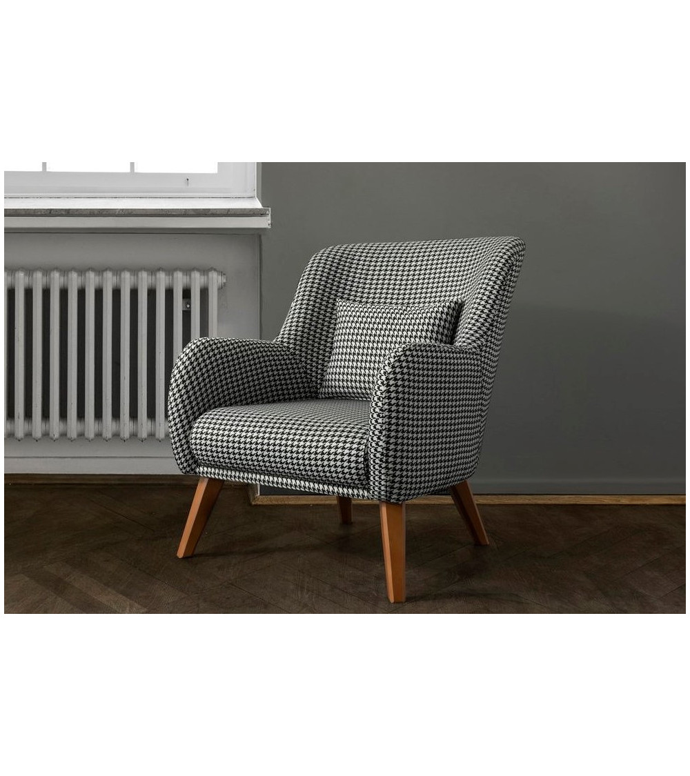 Fauteuil ATLAS noir et blanc