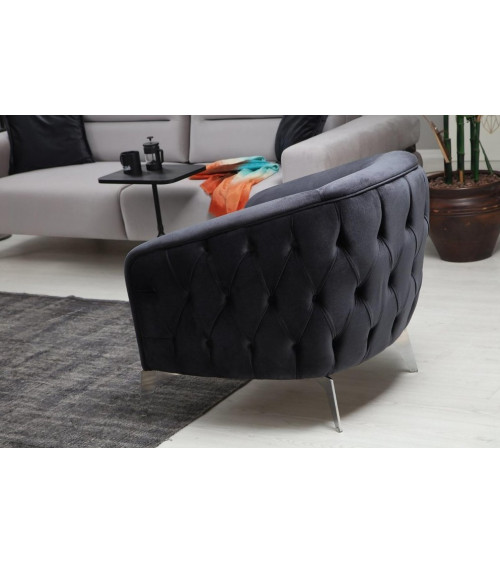 Fauteuil PLANET gris foncé