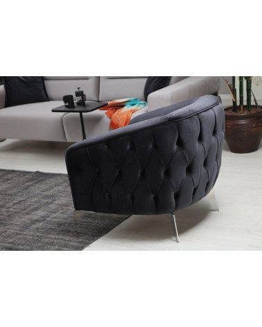 Fauteuil PLANET gris foncé