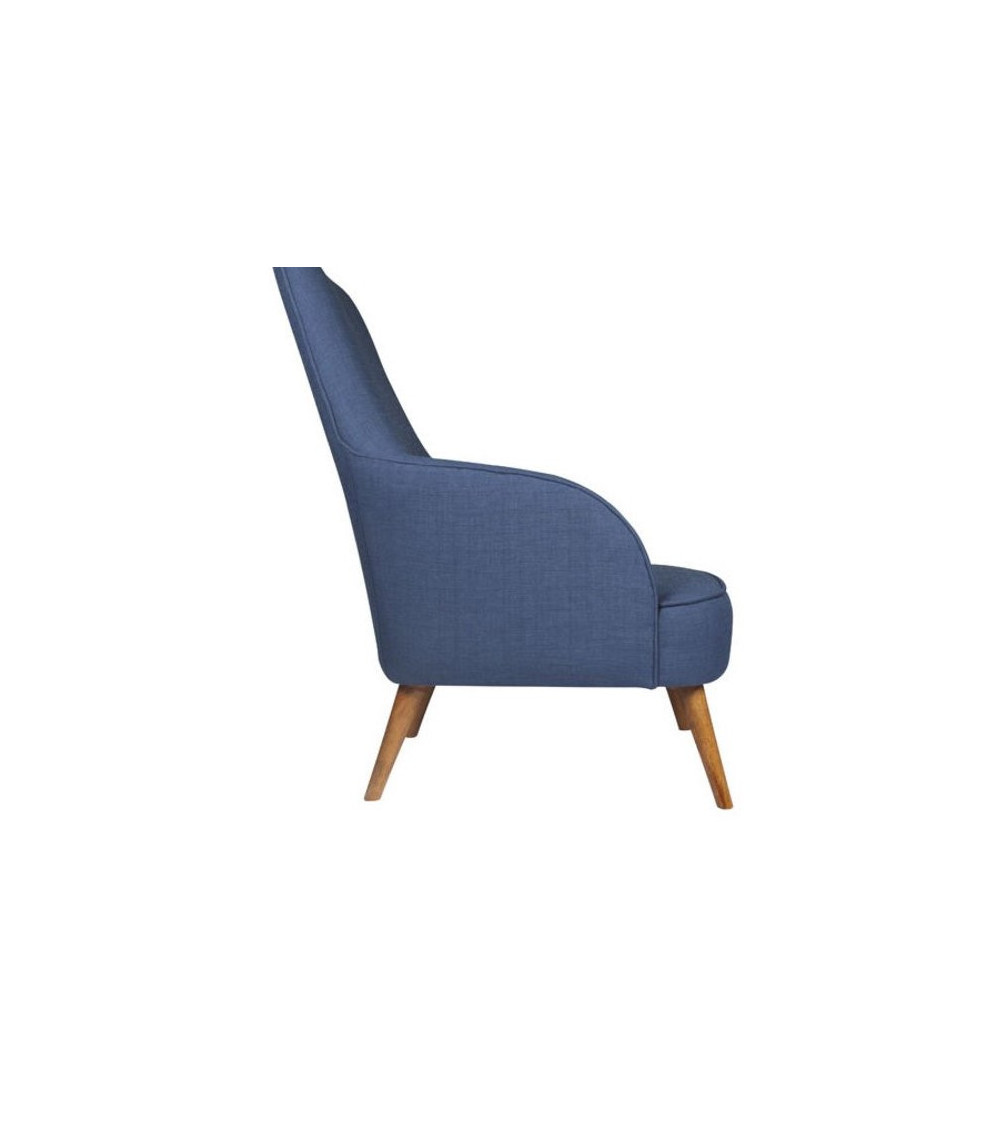 Fauteuil bergère moutarde