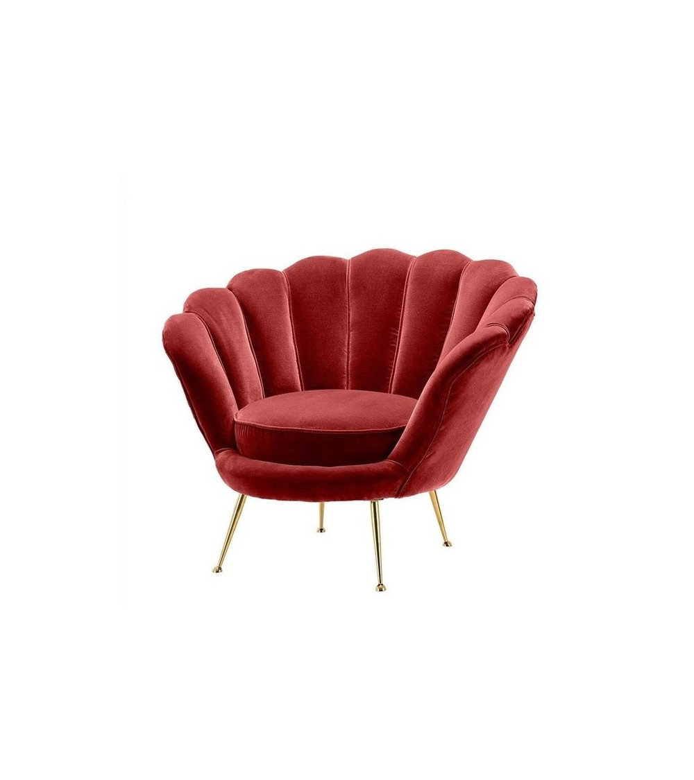 Fauteuil bergère moutarde