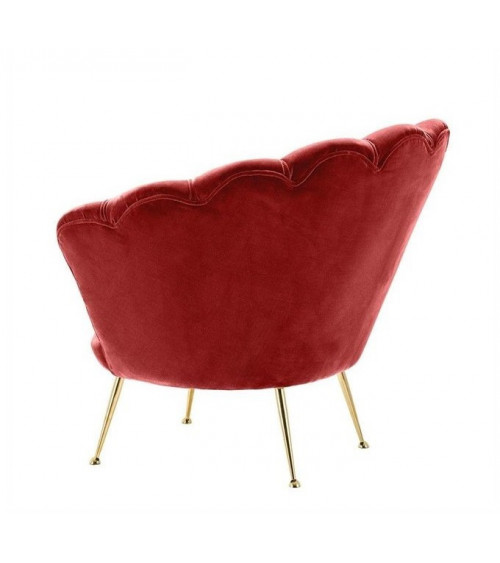 Fauteuil bergère moutarde