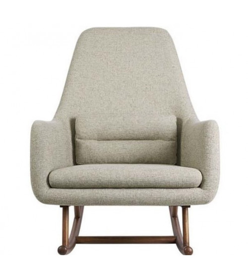 Fauteuil à bascule MYRUF gris clair