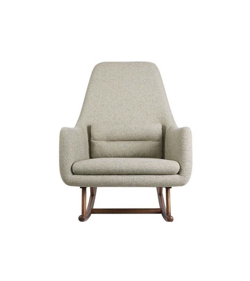 Fauteuil à bascule MYRUF gris clair