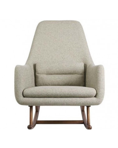 Fauteuil à bascule MYRUF gris clair