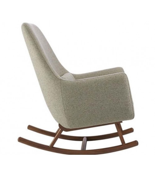 Fauteuil à bascule MYRUF gris clair