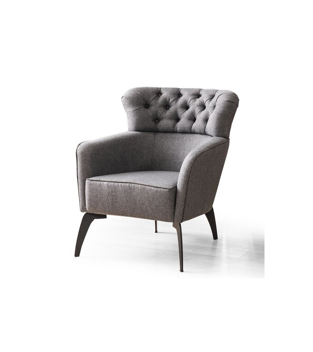 Fauteuil Simon gris