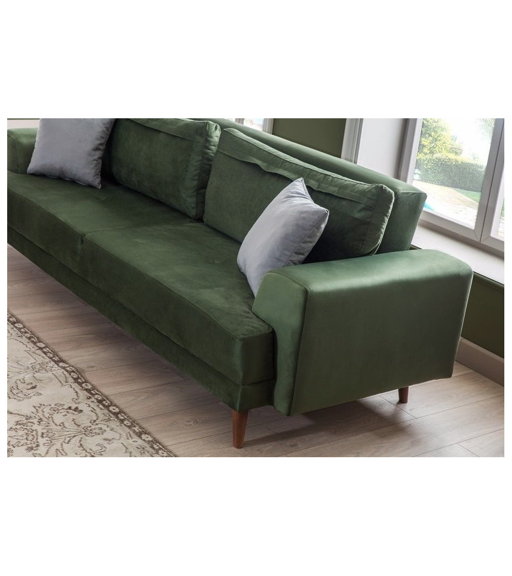 Canapé convertible VIVENTE ,vert