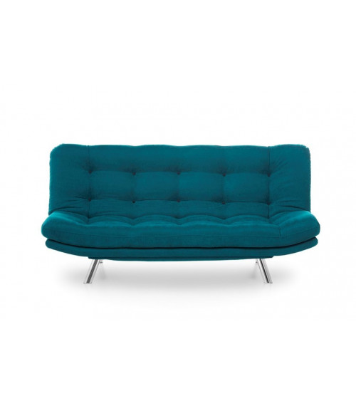 Canapé convertible MISA bleu pétrole