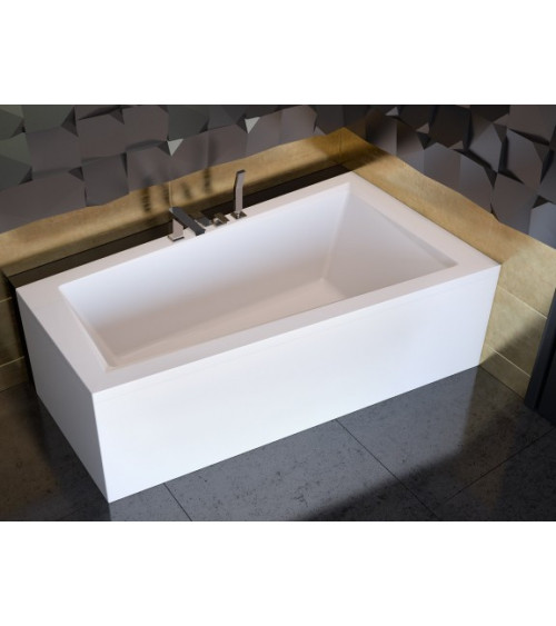 Vasca asimmetrica di INTEGRA 150/170 x 75 cm con barriera di vasca da bagno