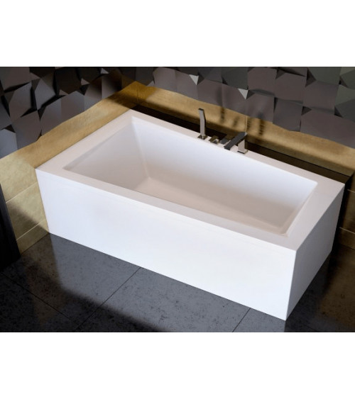 Vasca asimmetrica di INTEGRA 150/170 x 75 cm con barriera di vasca da bagno