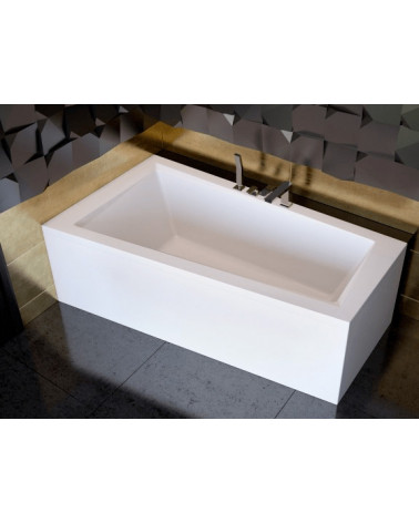 Vasca asimmetrica di INTEGRA 150/170 x 75 cm con barriera di vasca da bagno