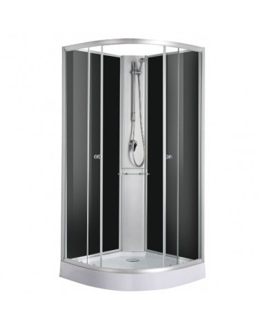 Cabine douche RIO Noir 90 x 90 x 204 cm